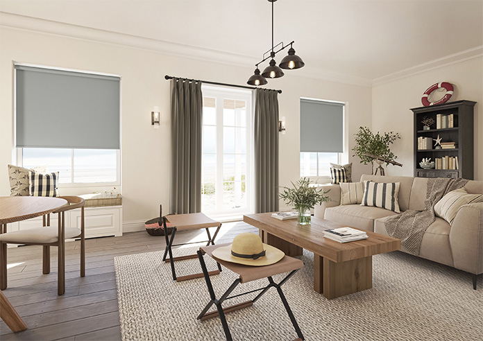 Trinity (Blackout), Ash - Twist&Fit Roller Blind - Image 7